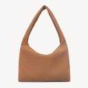 NEWBELLA Woven Suede Handbag for Women, Soft Vintage Satchels Top-Handle Bag for Work & Daily Use.