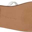 The Drop Women's Paris Square Toe Two Strap Flat Sandal (8.5, White)