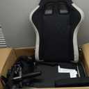 GTPLAYER Gaming Chair, Computer Office Chair with Pocket Spring Cushion, Linkage Armrests and Footrest, High Back Ergonomic Computer Chair with Lumbar Support Task Chair with Footrest (Black)