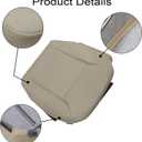 GXARTS Front Driver Side Bottom Replacement Leather Seat Cover Tan Compatible with Mercedes-Benz ML320 ML350 ML450 ML500 ML550 2009 2010 2011 2012 2013 Compatible with Mercedes-Benz R350 2013 2011
