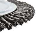 Benchmark Abrasives 6" x 1/4" Stringer Bead Wire Wheel with 5/8"-11 Thread, for Weld Cleaning, Weld Spatter Removal, Stripping, Deburring, Use with Angle Grinders - (6" x 1/4") (Carbon)