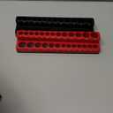 6-Piece Magnetic Socket Organizer Set, 1/2", 1/4" and 3/8" SAE & Metric Deep & Shallow Socket Holder Kit, holds 141 stanard Sockets, attaches to steel box/tool cart (sockets not included)