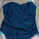 Eomenie Women's One Piece Swimsuit Tummy Control Slimming Bathing Suit Color Block Spaghetti Strap 1 Piece Swim Suit Swimwear size XL