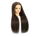 FUGUIRENHAIR 30 Inch 80% Human Hair Mannequin Head Styling Training Manikin Cosmetology Doll Head with Stand