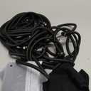 Extra Long Bungee Cords with Hooks - Large Heavy Duty Outdoor Black Bungie Straps Set of 6 Pieces 72 Inch 6 Ft