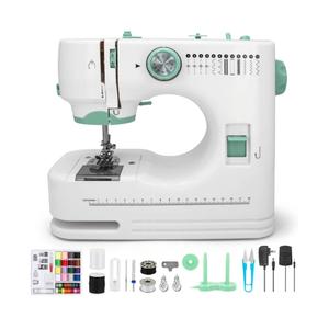 Xamanabu Sewing Machine for Beginners with 12 Built-in Stitches, 6 Included Feet, Portable Sewing Machine with Foot Pedal, High-Low Speeds