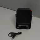 Wireless Induction Speaker 5-in-1 Bluetooth Speaker with Phone Stand, Stereo Sound, 3500mAh Rechargeable, 8 RGB Ambient Light, 360 Adjustable Holder for iPhone/Android/iPad, Gifts for Men Women (Black)