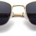 SUNGAIT Womens Stylish Triangle Sunglasses Metal Retro Design for Street Snap