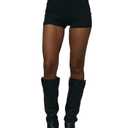 RoseSeek Women's High Waisted Booty Shorts Party Going Out Fitted Y2K Mini Shorts Black Small