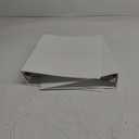 SUNEE 3 Ring Binder 2 Inch 2 Pack, Clear View Three Ring PVC-Free (Fit 8.5x11 Inches) for School or Office Supplies, White