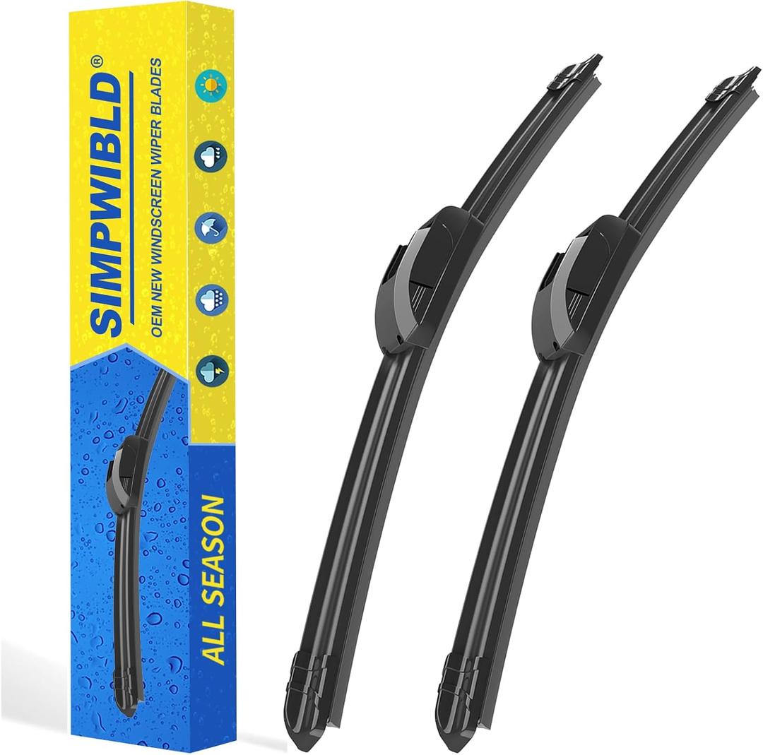 2 Factory Wiper Blades Replacement For 2009-2020-Honda-Fit/2011-2016-Hyundai-Elantra/2013-2014-Hyundai-Elantra Coupe Original Equipment Windshield Wiper Blades Set 28"+14" (Set of 2) U/J HOOK