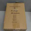 15 Pcs Extendable Clear Drawer Organizer, All Adjustable Vanity Storage Box, 2-Size Desk Drawer Organizer, Acrylic Storage Bins for Makeup, Cosmetic, Bedroom Dressers Tool Organizer for Gadgets (5 Large + 10 Medium - Clear)