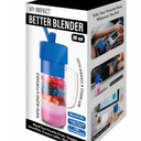 Hy-Impact Better Blender 16 Oz Cordless USB Rechargeable Turbo Power
 Blue