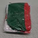 VitalCozy 4 Pcs Christmas Bunting Outdoor Flag for Outside 3 x 1.5 ft Winter Banner Christmas Tree Pattern Hanging Pleated Bunting Fan Flag Xmas Outdoor Decorations for Holiday Party