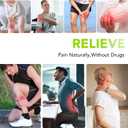 Dual Channel TENS EMS Unit 24 Modes 36 Levels, Upgraded Large Screen Intensity Muscle Stimulator for Back Neck Shoulder Pain Relief, Rechargeable Electric Pulse Massager TENS Machine with 10 Pads (Black)