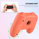FANPL Grips for Nintendo Switch 2 Joy Con Controller, Ergonomic Design for Switch 2 Joycons Hand Grip with 4 Thumb Grip Caps (2 pack) (Blue-Orange)