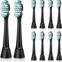 Replacement Toothbrush Heads for AquaSonic Electric Toothbrush, Compatible AquaSonic Black Series/Vibe Series/Duo Series Pro Electric Toothbrush, 10 Pack