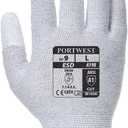 Portwest A198 Antistatic Safety Glove with PU Non Slip Fingertip Coating ANSI, Medium (M)
