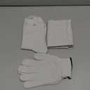 Pair of Conductive Fiber TENS/ EMS Electrode Gloves & Massage Kneepads & Massage Socks With 6pcs Adapter Lead Wires For TENS/ EMS Machine For Physical Therapy