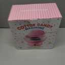 Cotton Candy Machine for Kids & Family, Mini Pink Vintage Cotton Candy Maker with 40 Sticks & Sugar Scoop, Ideal for Birthday Christmas Party Gifts