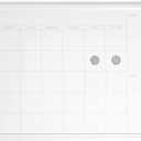 U Brands Farmhouse Dry Erase Calendar with White Frame Set, Office Supplies, with Magnets, 20 x 30, 3 Pieces