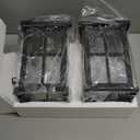 BesLowe 2-Pack Outdoor Light Fixtures Wall Mount, Waterproof Exterior Wall Lanterns Porch Lights, Matte Black Outside Lights for House with Clear Glass Shades for Garage Front Door, Bulb not Included