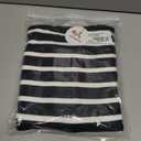 ANRABESS Women Striped Cardigan Sweaters Button Down Cropped Knit Lady Jackets Coat 2025 Fall Outfits Trendy Clothes (Black, L)