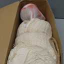 JOYIN 35" Halloween Animated Hanging Cocoon Corpse Decoration, Dead Body Prop with LED Light Up Eyes & Sound Effect, Spooky Corpse Skeleton for Yard, Indoor Haunted House Scary Decor Outdoor Horror