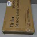 Premium Bathtub Tray Caddy, Expandable Bath Tray, Unique House Warming Gifts, New Home, Anniversary and Wedding Gifts for Couple, Bridal Shower Gift for Women (Bamboo)