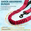 Hands Free Dog Leash with Waist Belt and Bungee for Walking