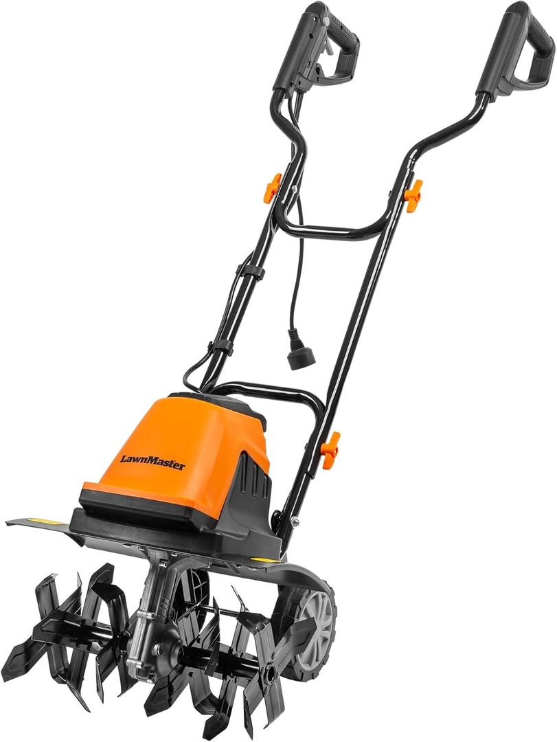 LawnMaster TE1016M Electric Tiller 10-Amp, 16-Inch,Green