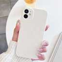 Compatible with iPhone 12 Case,Cute Checkerboard Checkered Cream Silicone Pattern for Women Girl Trendy Slim Fit,TPU Silicone Shockproof Full Camera Protection Cover-White