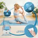 Foldable Travel Yoga Mat 72"x24"x0.24", Lightweight Non Slip Exercise Mat, Portable Folding Workout Mat for Yoga, Pilates, Stretching, Home Gym, Outdoor Fitness & Travel