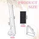 2 Pack White Wedding Backdrop Stand, Adjustable from 45 to 79 Inch, Heavy Duty Photo Booth Stand with Weight Bags for Party, Bridal Shower, Birthday, Baby Shower, Event Decoration