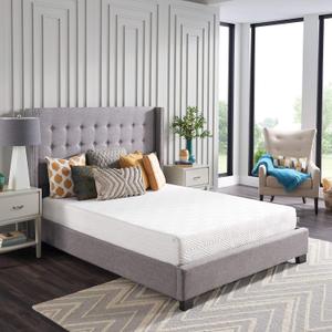 Sealy 8 Inch Queen Size Foam Bed In a Box, Multiple Layers of Foam Help Support Sleep at Night, Firm Feel and CertiPur-US Certified, King (Onyx)