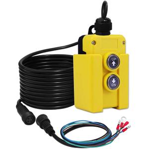 4 Wire Dump Trailer Remote Control Switch 12v DC Hydraulic Pump Power Unit Up Down Control Switch for Double Acting Hydraulic Dump Trailer Controller