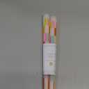 Talking Tables 2 x Colorful Checkered Tapered Tall Dinner Candles Made of Wax, Stylish Table Decorations Table Centrepieces, Summer Decor. Eco Packaging, Unscented, Burn Time 5 Hours, 10inches