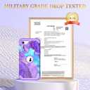 Hocase for iPhone SE 2022/2020 Case, Heavy Duty Shockproof Protection Hard Plastic+Silicone Rubber Hybrid Protective Case for iPhone SE 3rd/2nd Generation (4.7") - When Purple Meets Blue