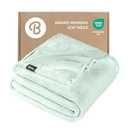 Bare Home Fleece Blanket - Throw/Travel - Ultra-Soft Lightweight for Bed, Sofa, and Couch - Luxury Microplush - Cozy Warm Blanket (Throw/Travel, Spring Mint)
