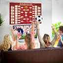 HONCHAN 2026 Soccer The World Championship Schedule Poster & Final Round 48-team Collection Showcase,national flag sticker 39.37 in x 27.56 in, Great Gifts for Soccer Fans (Sticker Schedule)