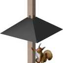 Metal Anti-Squirrel Baffle for 4x4 Post Suspension mounting, 17-inch Raccoon Proof Guard for Outdoor Wood Poles, Rodent Proof Suspension Guard Protects Bird feeders and Pole Holders from Squirrels