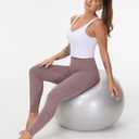 THE GYM PEOPLE Thick High Waist Yoga Pants with Pockets, Tummy Control Workout Running Yoga Leggings for Women (L)