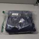 Women's-Snow-Ski-Pants-Fleece-Lined-Waterproof-Insulated Flare Warm for Snowboard Winter Hiking Travel 5 Pockets (Large, Navy Blue)