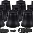 ANNKUT Bed Risers 6 Inch Heavy Duty, Round Furniture Risers for Bed Desk Table Sofa CouchBed Lifts Risers, Support up to 6000 Lbs(9 Pack Black)