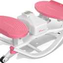 Merach Rocking Steppers for Exercise at Home, 3D Motion Stair Stepper with Resistance Bands for Full Body Workout & Low-Impact Balance Board, 330 LBS Loading Capacity Exercise Equipment