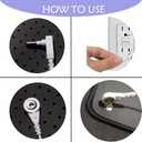 2-Pack 15ft White Grounding Cords - Universal Grounding Cable for Mats, Pads, Sheets & Bed Systems