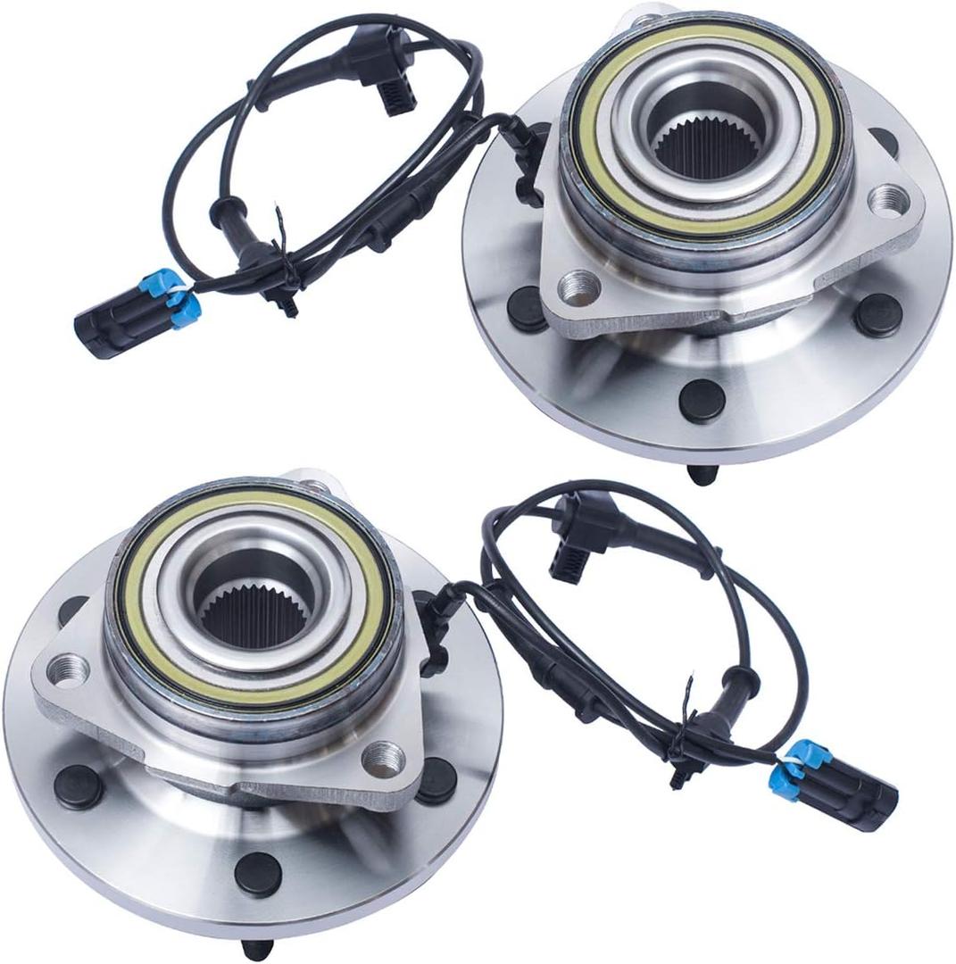 515093 x2 (6 Lug W/ABS) Front Wheel Hub and Bearing Assembly Compatible With 2006 2007 2008 Hummer H3
