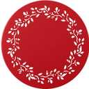 Alpine Corporation Indoor/Outdoor 3-Piece Bistro Set Folding Table and Chairs Patio Seating, Red
