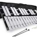 Heuyrao 30 Notes Foldable Glockenspiel Xylophone, Percussion Instrument Kit for Beginner- Includes 4 Mallets and Carrying Bag
