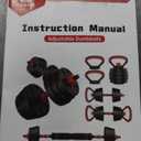 Adjustable Dumbbell Set, 20/33/45/70/90lbs Free Weight Set with Connector, 4 in1 Dumbbells Set Used as Barbell, Kettlebells, Push up Stand, Weight Set for Home Gym Suitable Men/Women